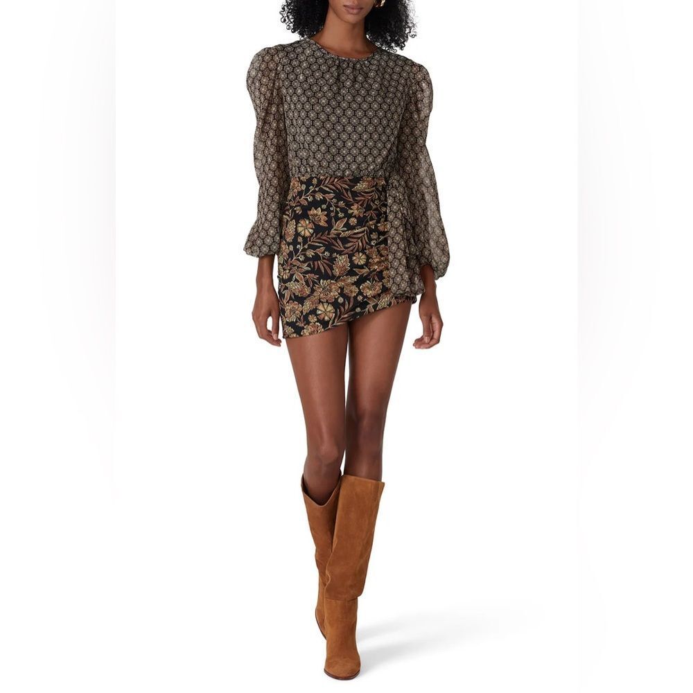 MISA Los Angeles Amber Paisley Mini Dress, Size 8